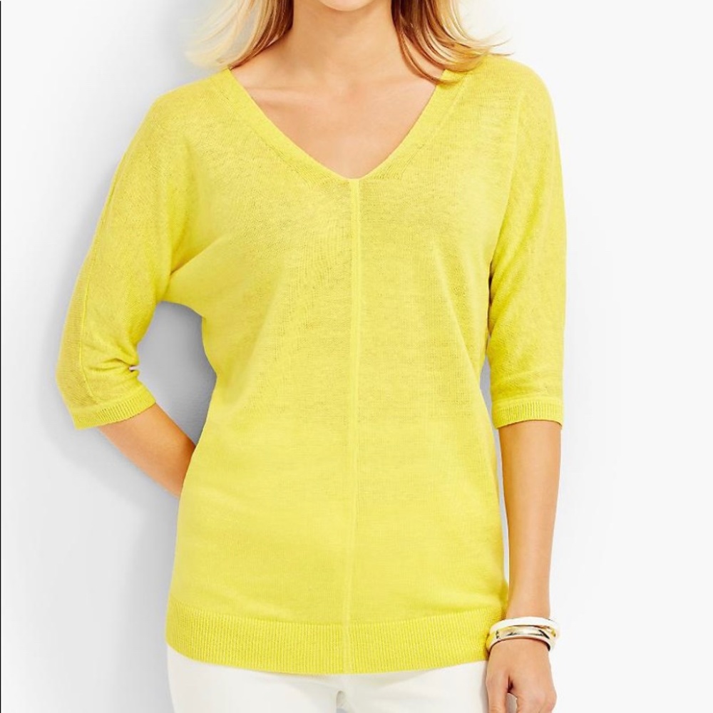 NWT Talbots Double-V Sweater Topper
